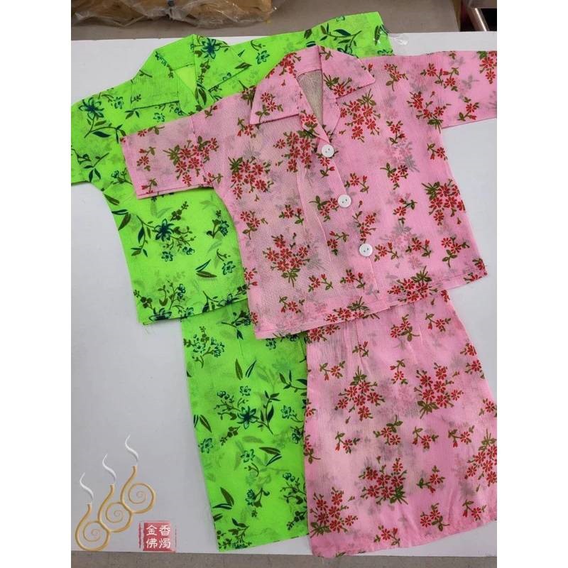 布紮中年男女布薄衣服／小布衣／往生用品／裙衣／辦事 祭祖用