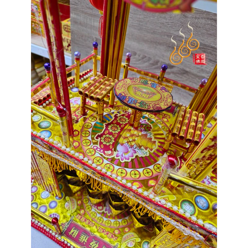 燙金紙藝財寶廟／招財進寶／天官賜福／神明厝／祝壽聖誕／補財庫
