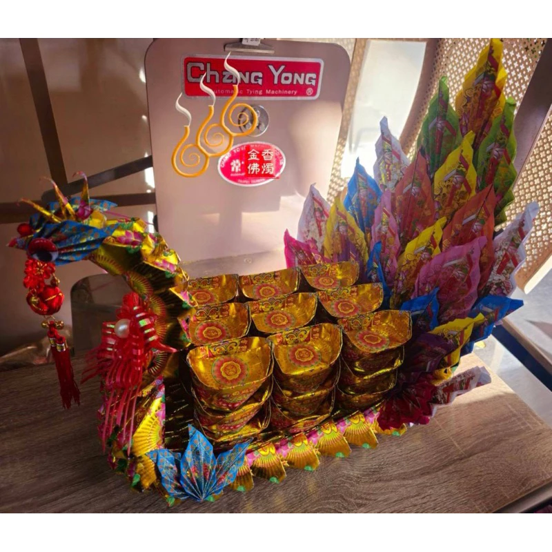 燙金鳳船／敬神 ／法會 ／祝壽／答謝／龍鳳進財