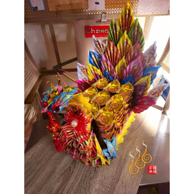 燙金鳳船／敬神 ／法會 ／祝壽／答謝／龍鳳進財