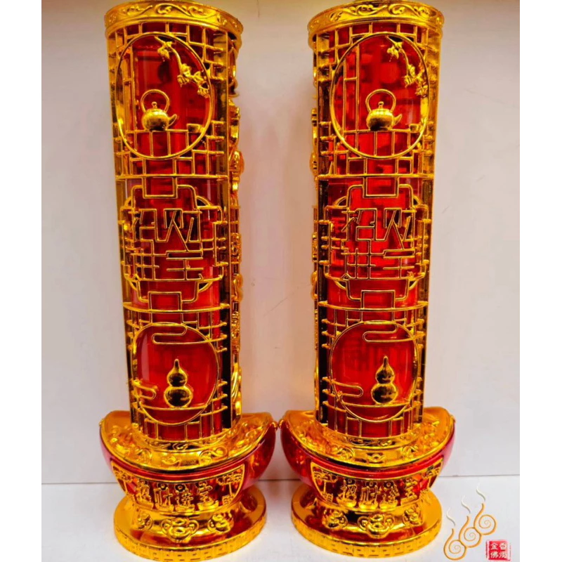 金寶龍柱／吉祥如意／點燃4-5天／果凍補充