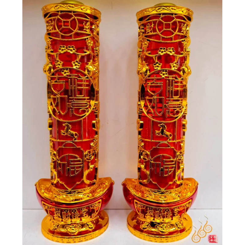 金寶龍柱／吉祥如意／點燃4-5天／果凍補充