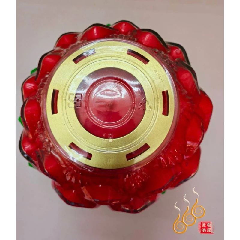 八國特號酥油蓮花燈／B227／1箱1粒／點燃15天／紅黃／祈安／點光明