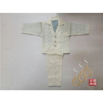 布紮男西裝／台灣製純棉質／往生用品／清明／辦事 祭祖用