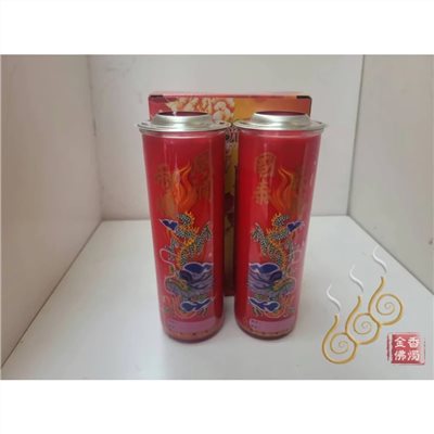 勝光玻璃酥油2斤中斗燭／整箱免運／1箱12盒／紅色黃色／4.5天