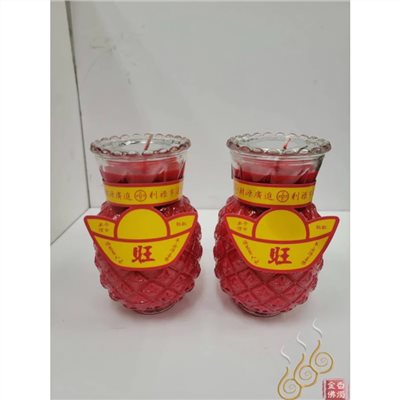 2號鳳梨酥油蠟燭／1箱12對免運費／包箱區／敬神祝壽／點光明／生意事業旺旺來