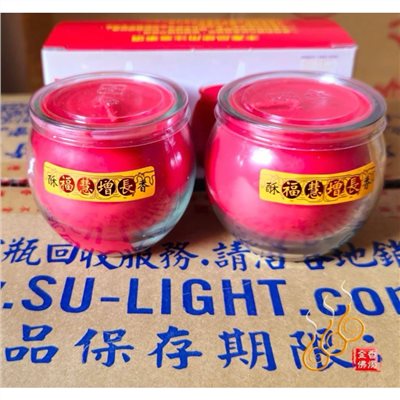 八國酥香燈／不倒佛杯／一箱24盒／C206／紅 黃