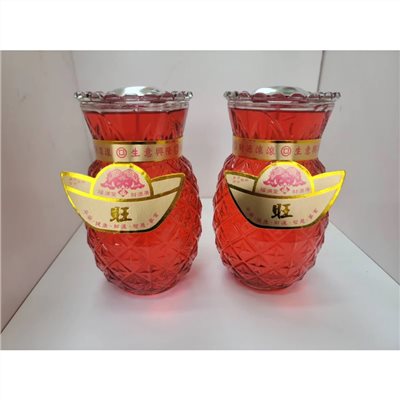 1號2號3號鳳梨果凍蠟燭／點燃長時間（1號15天2號8天3號3.5天）／敬神祝壽／點光明／生意事業旺旺來