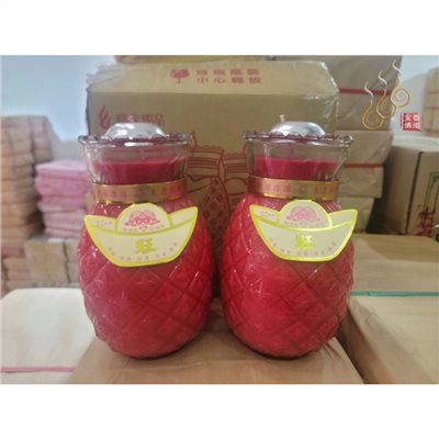 特旺鳳梨酥油蠟燭／10斤點燃13天／敬神祝壽／點光明／生意事業旺旺來
