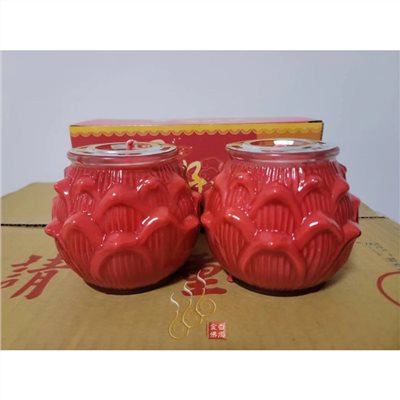 勝光3號蓮花酥油蠟燭／一箱12對／免運費／約4天／敬神祝壽／點光明