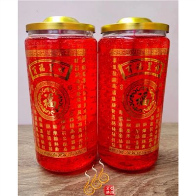 百福呈祥大果凍燈／平安就是福／家和萬事興／點燃約15天