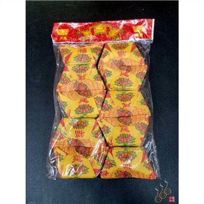 彩色福祿延壽元寶／1包100顆／摺好的壽生元寶／祝壽敬神／補運補財庫／初一十五