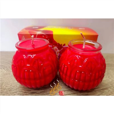 5號蓮花酥油蠟燭／紅色 黃色／包箱區／1箱30盒／祈福 點光明